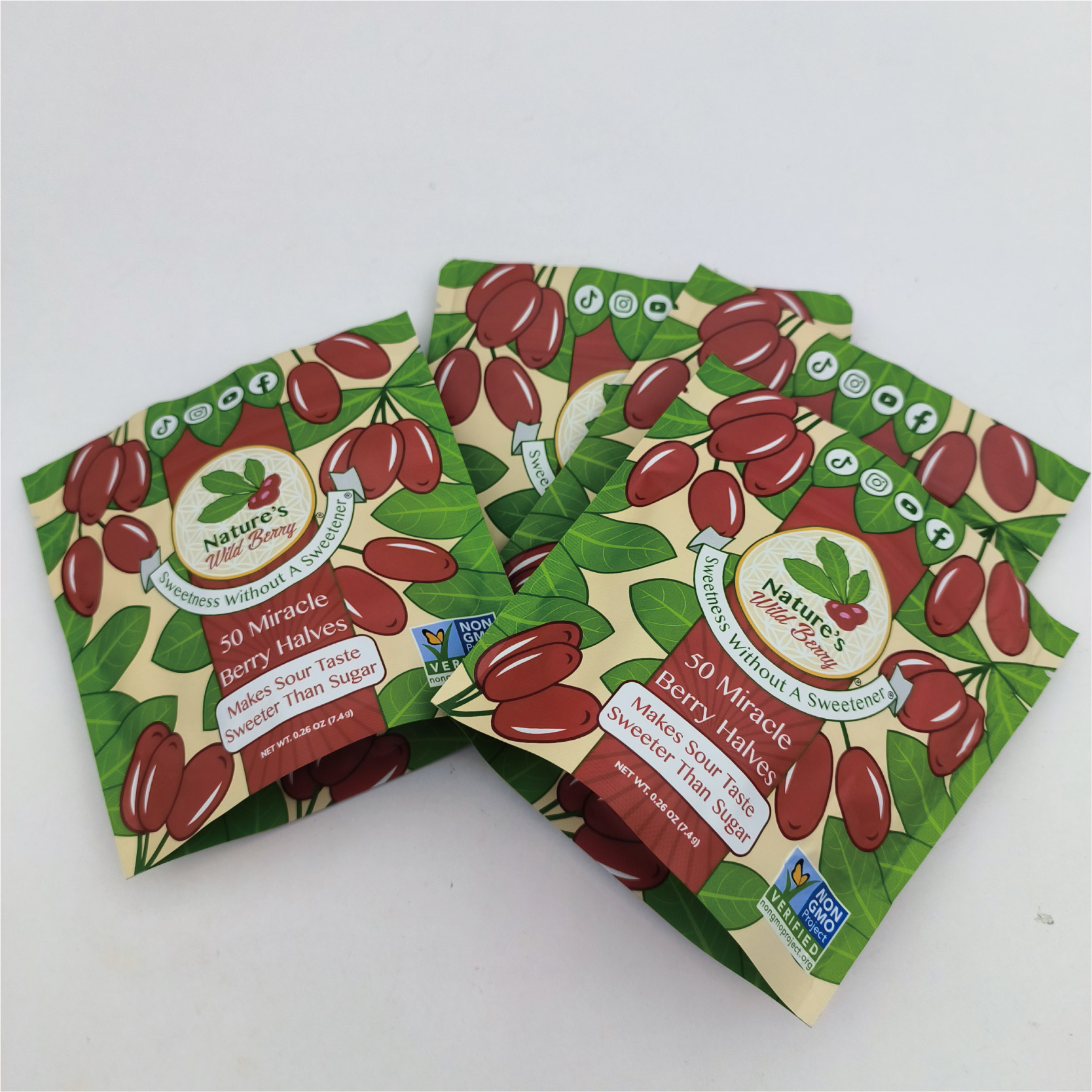Custom Printed Stand up Pouch for Dried Fruit Packaging Bags Food Grade  Resealable Zipper  Moisture Proof Bag